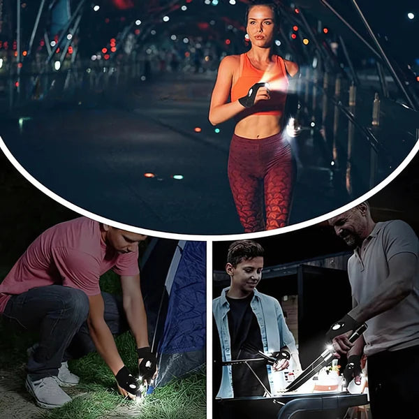 Handsfree LED - Waterdichte handshoenen met zaklamp