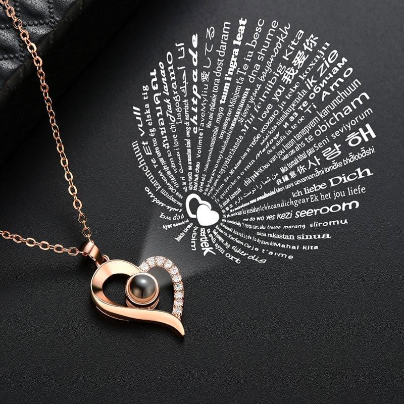 100 Talen "I Love You" Ketting